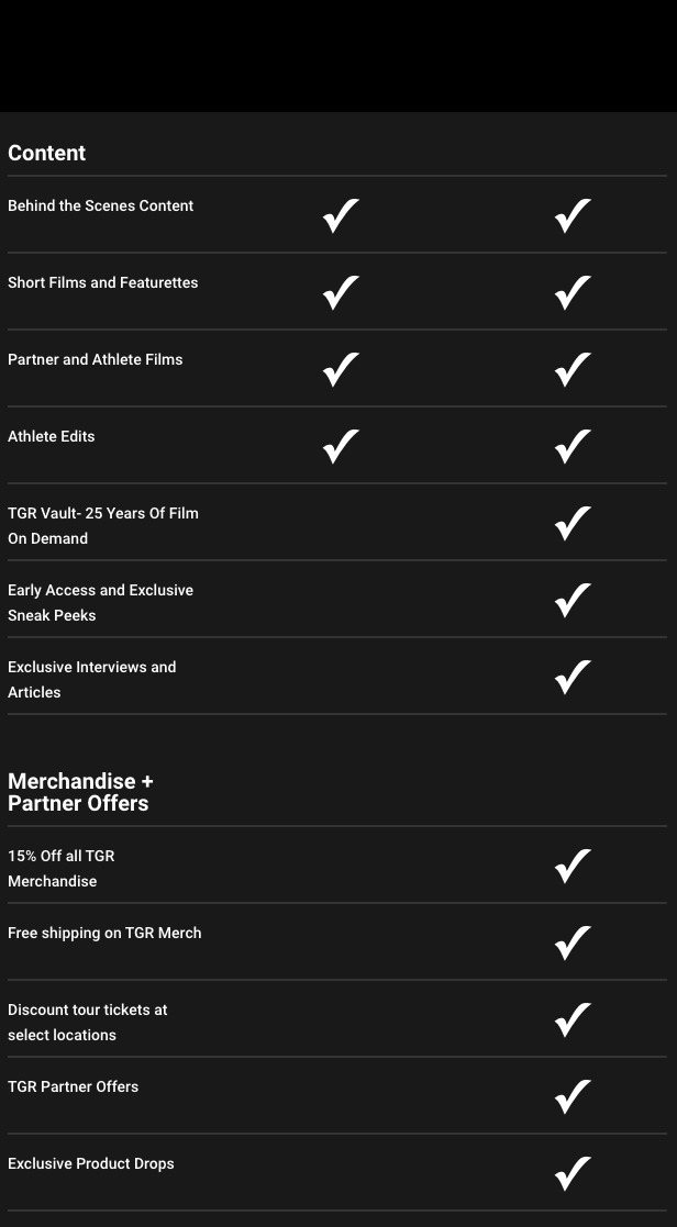 mobile checkboxes