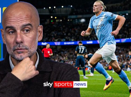 Guardiola lauds Haaland after scoring 50 Champions League goals.