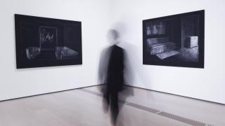 Seen from two of Juan Muñoz's drawings at the Botín Center. Photo: Bethlehem of Benito