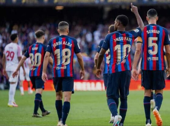 Last match played at the old Camp Nou