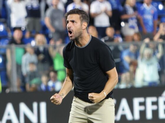 Cesc Fàbregas, after winning the first league match
